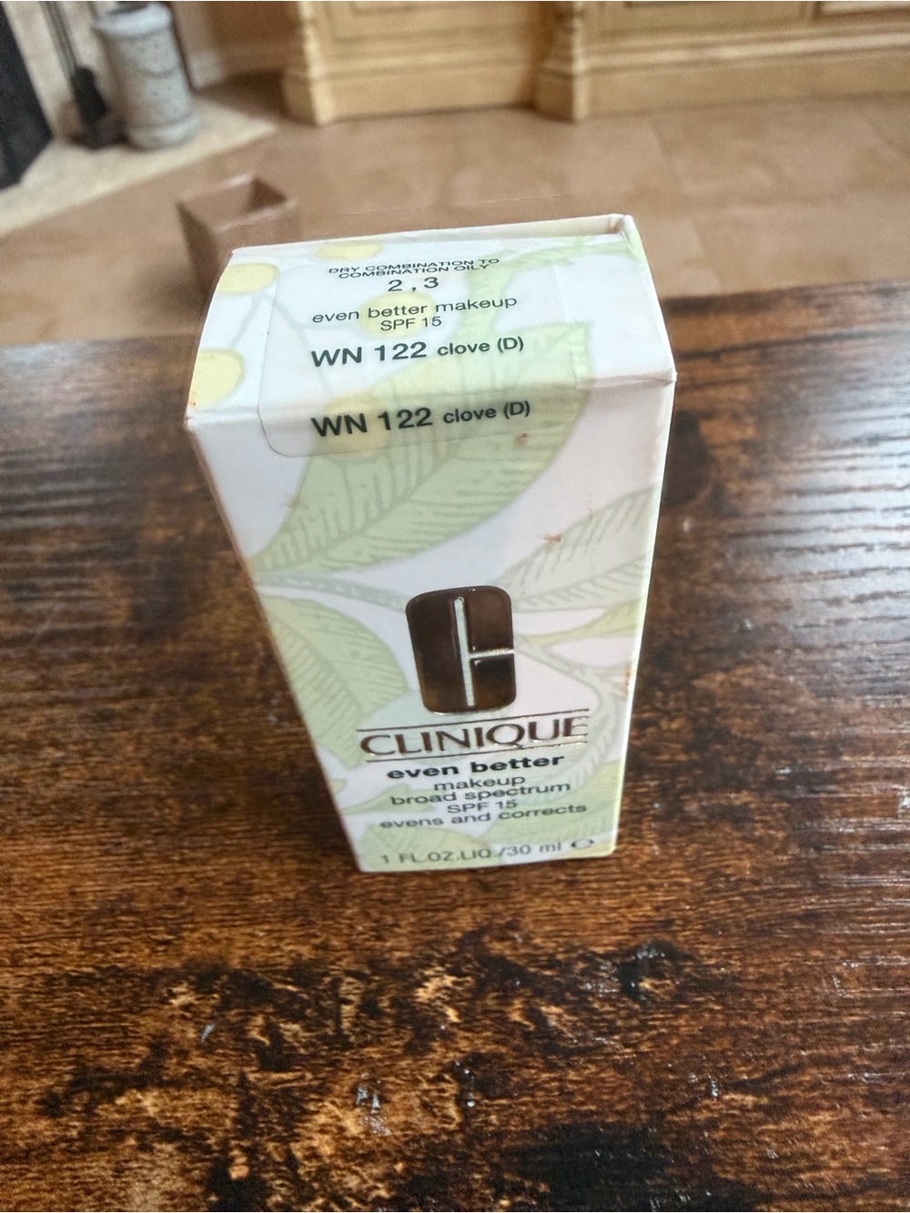 NEW Clinique Even Better Makeup SPF 15 - WN 122 Clove (Warm Neutral)
